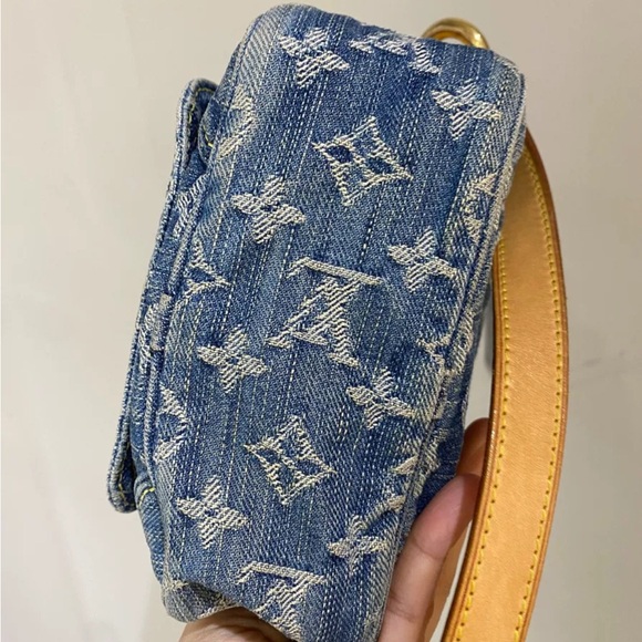 Louis Vuitton Monogram Denim Camera Bag Shoulder Bag Blue - Picture 7 of 10